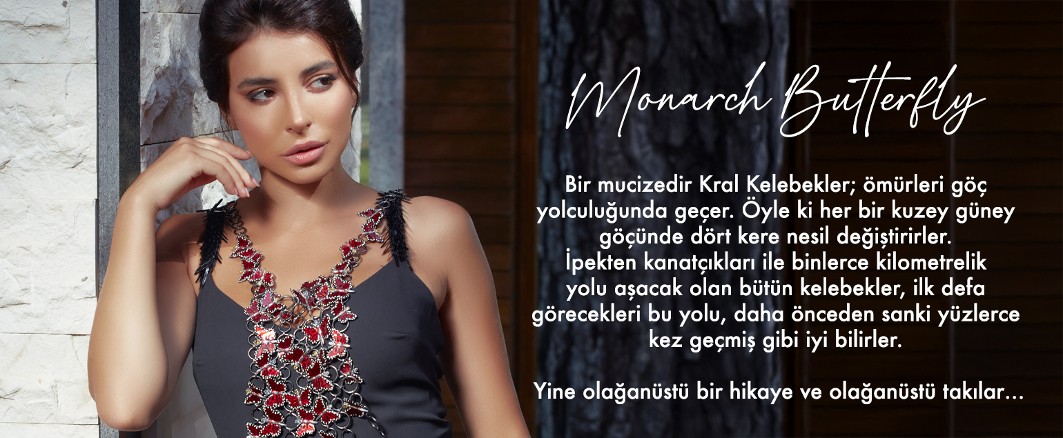 Roberto Bravo Gümüş Monarch Butterfly Koleksiyon Ürünleri